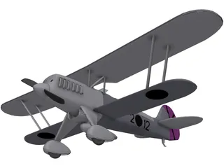 Heinkel He 51 3D Model
