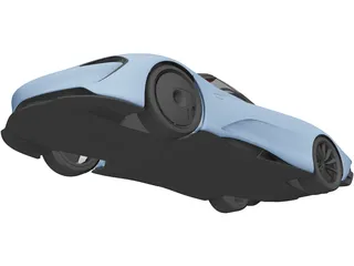 McLaren Speedtail (2018) 3D Model
