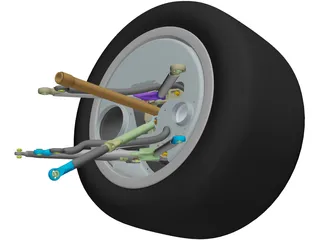 Perrinn LMP1 Prototype Front Suspension 3D Model