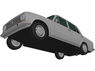 Fiat 124 (1966) 3D Model