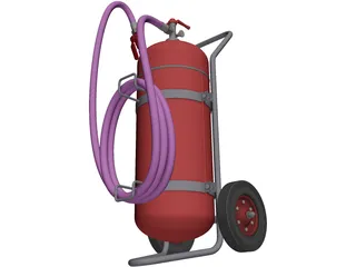 Foam Extinguisher 50L 3D Model