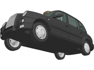 LTI TX4 London Taxi (2006) 3D Model