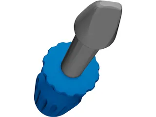 Toy Screwdriver 3D Model