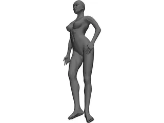 Woman Standing 3D Model