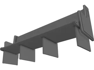 Church Bench 3D Model