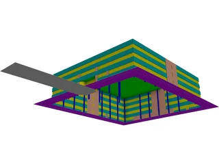 Microchip Office Building 3D Model