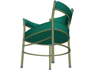 Chair Metal and Belt 3D Model