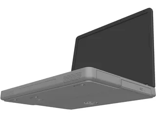 Dell Inspiron 1100 Laptop Computer 3D Model
