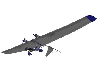 Glider Airplane 3D Model