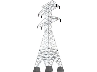 High Tension Tower 3D Model