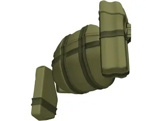 Back Packs and Equipment 3D Model
