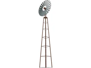 Farm Wind Mill 3D Model