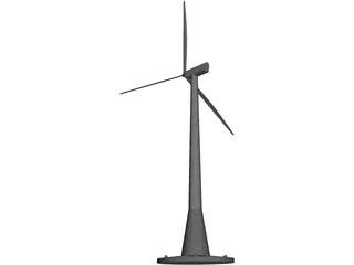 Offshore Windmill 3D Model