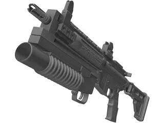 Lr3000 Assault Rifle  3D Model