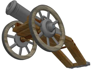 Old Cannon 3D Model