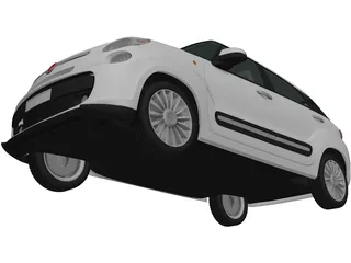 Fiat 500L (2013) 3D Model