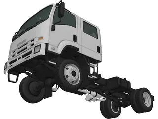 Isuzu FTS800 CrewCab Chassis (2014) 3D Model