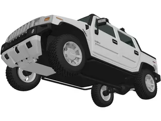 Hummer H2 (2011) 3D Model