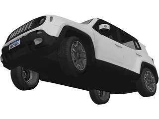 Jeep Renegade Latitude (2015) 3D Model