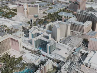 Las Vegas City, The Strip, USA (2020) 3D Model