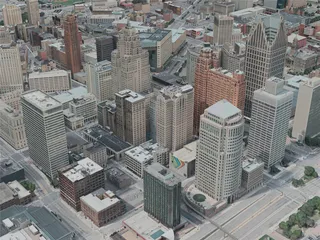 Detroit City, USA (2020) 3D Model