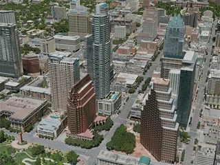 Austin City, USA (2020) 3D Model