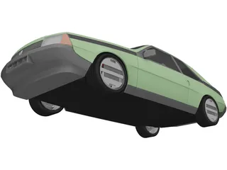 Renault Fuego (1980) 3D Model