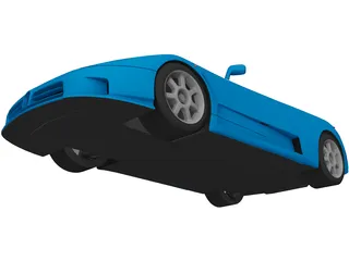 Bugatti EB110 (1991) 3D Model