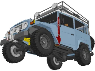 Toyota Land Cruiser FJ40 [Lifted] 3D Model