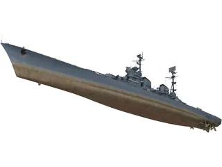 Stalingrad Battlecruiser 3D Model