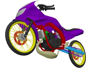 Kawasaki Serpico 150 3D Model