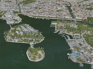 Stockholm City, Sweden (2020) 3D Model