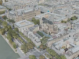 Paris City, France (2020) 3D Model