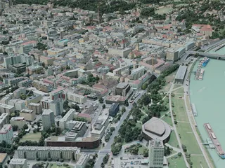 Linz City, Austria (2020) 3D Model