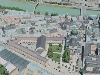 Salzburg City, Austria (2020) 3D Model