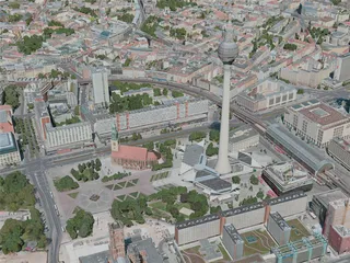 Berlin City, Germany (2020) 3D Model