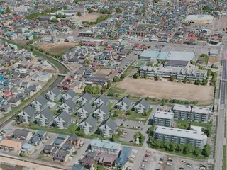 Aizuwakamatsu City, Japan (2020) 3D Model