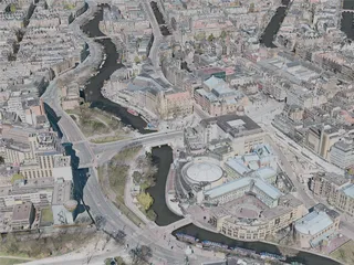 Amsterdam City, Netherlands (2020) 3D Model
