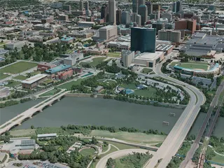 Indianapolis City, USA (2020) 3D Model