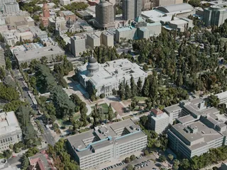Sacramento City, USA (2020) 3D Model