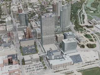 Milwaukee City, USA (2020) 3D Model