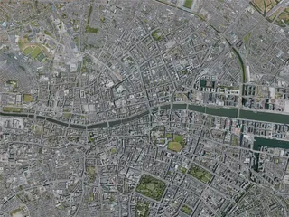 Dublin City, Ireland (2020) 3D Model