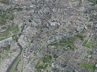 Manchester City, UK (2020) 3D Model