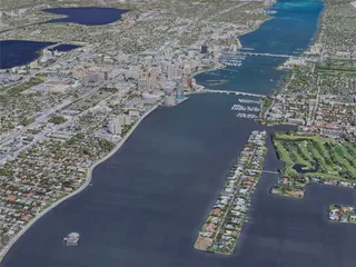 West Palm Beach City, FL, USA (2021) 3D Model