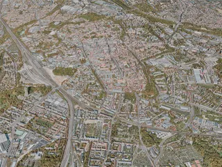 Augsburg City, Germany (2020) 3D Model