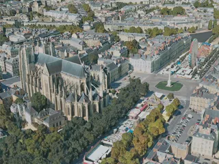 Nantes City, France (2020) 3D Model