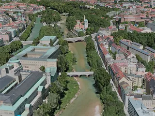 Munich City, Germany (2020) 3D Model