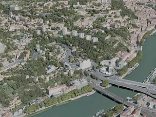 Lyon City, France (2020) 3D Model