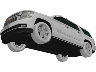 Chevrolet Suburban LTZ (2018) 3D Model