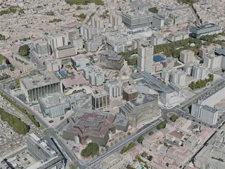 Bordeaux City, France (2020) 3D Model